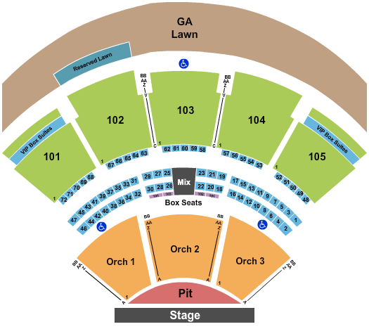 Ameris Bank Amphitheatre Ameris Bank Amphitheatre Seating Chart