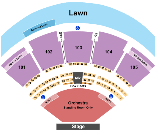 Ameris Bank Amphitheatre Ameris Bank Amphitheatre Seating Chart